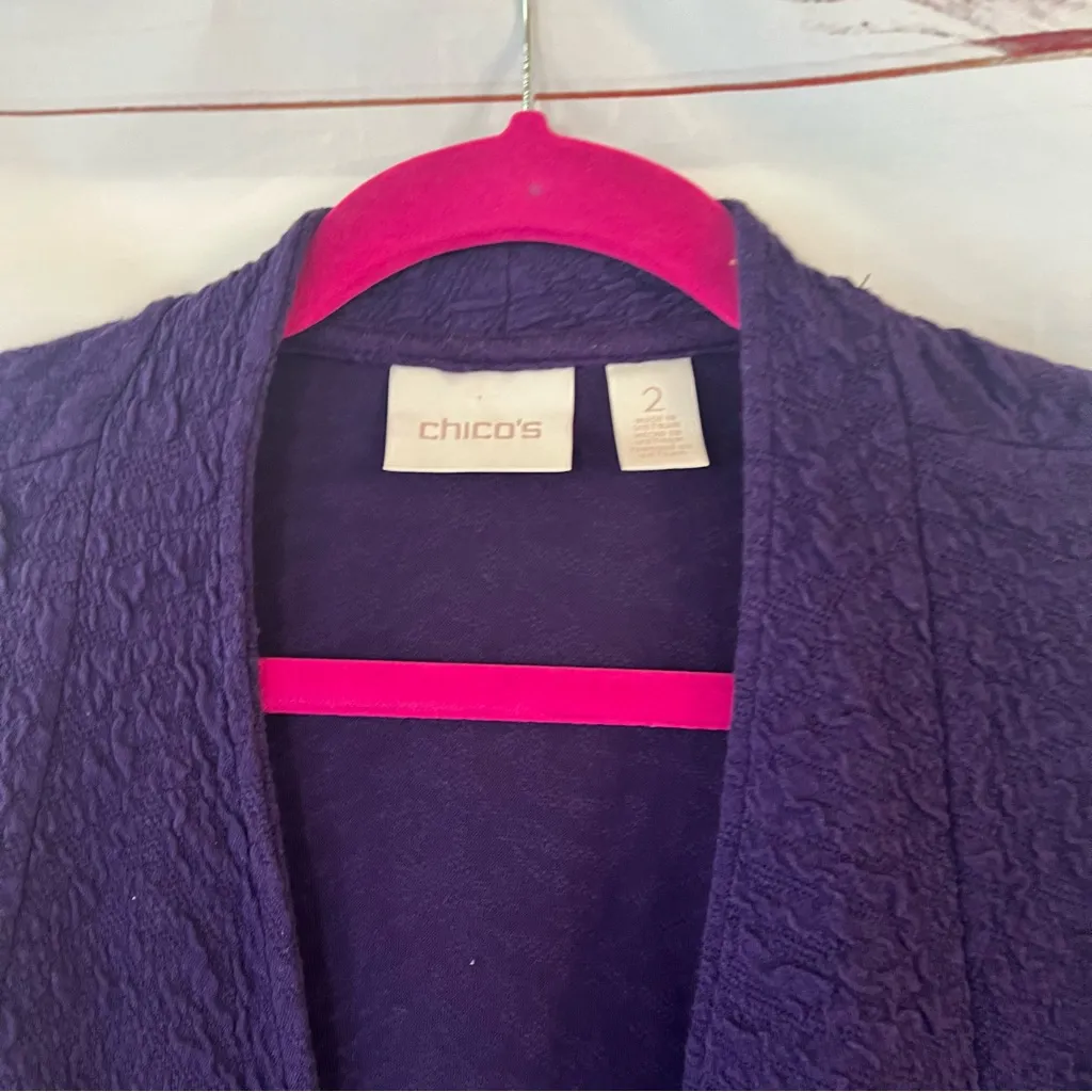 Chico purple blazer Size large - Image 3