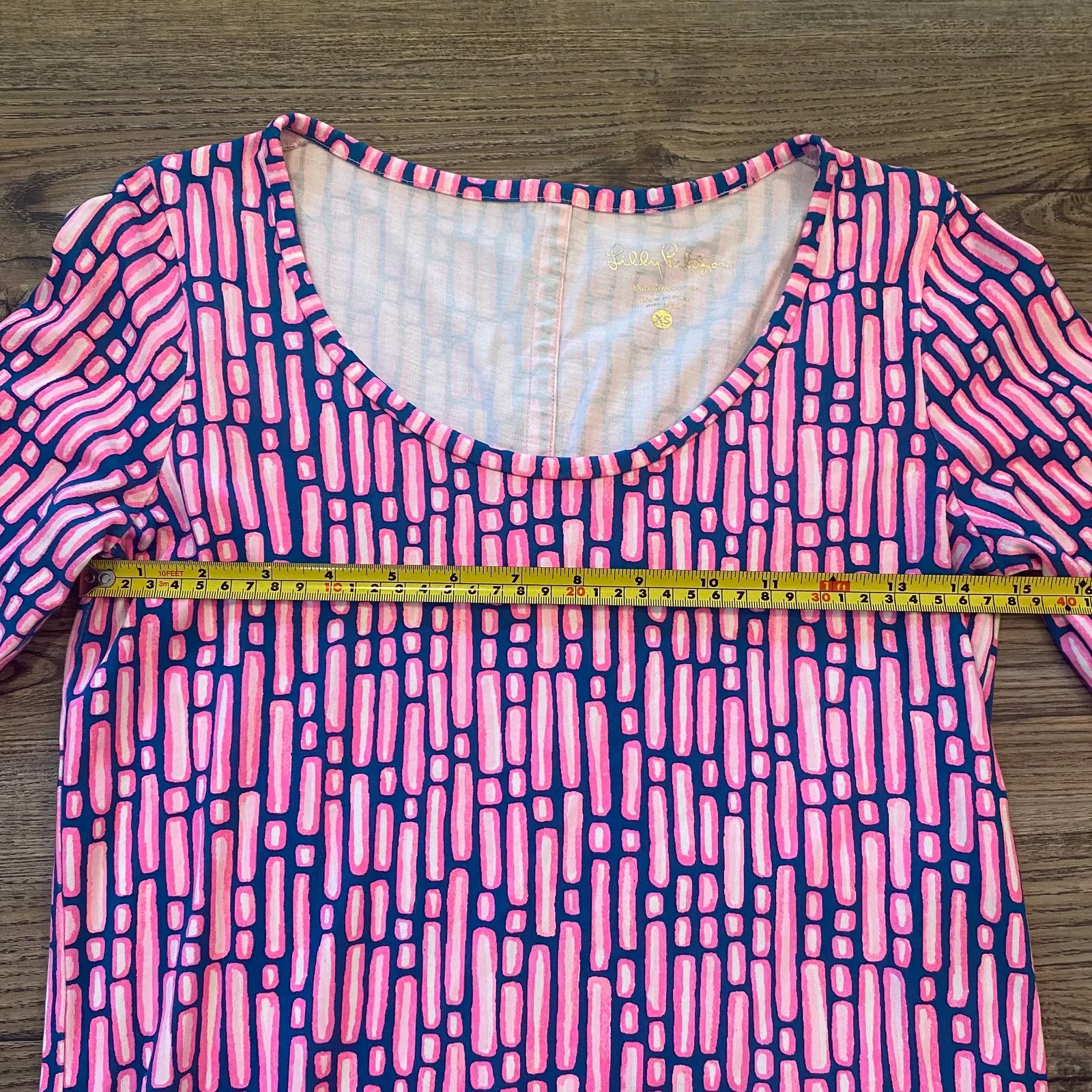 Lilly Pulitzer Pink Blue Mandevilla Slatehouse Beacon Dress Women's size XS - Image 6