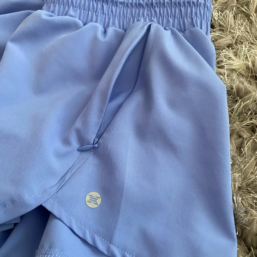 RBX Women's Athletic Shorts Blue - Image 3