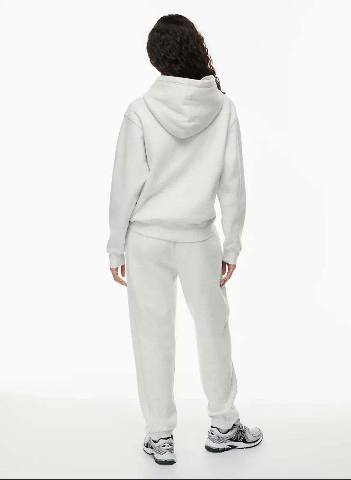Aritzia Cozy Fleece Boyfriend Sweatpants HEATHER CLOUD WHITE - Image 5