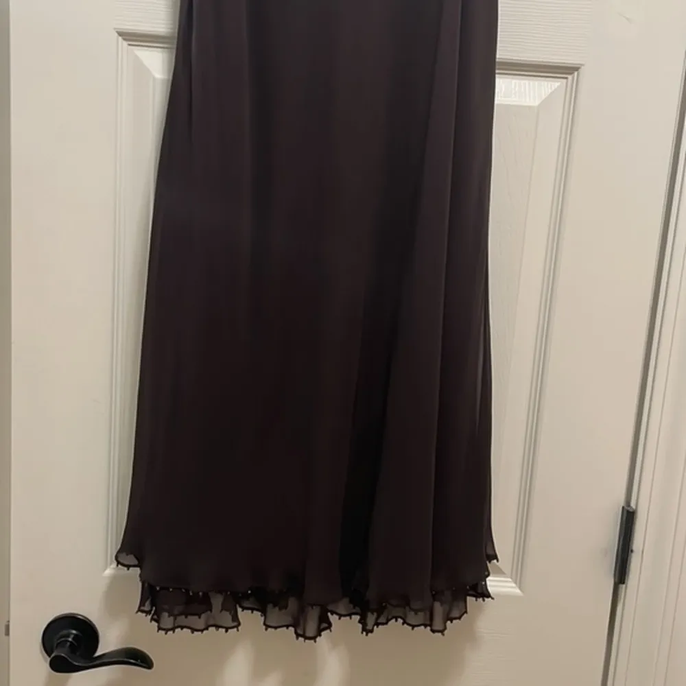 Cameron Blake by Man Chéri Mother of the bride Brown sequins dress Set pant Sz 8 - Image 10