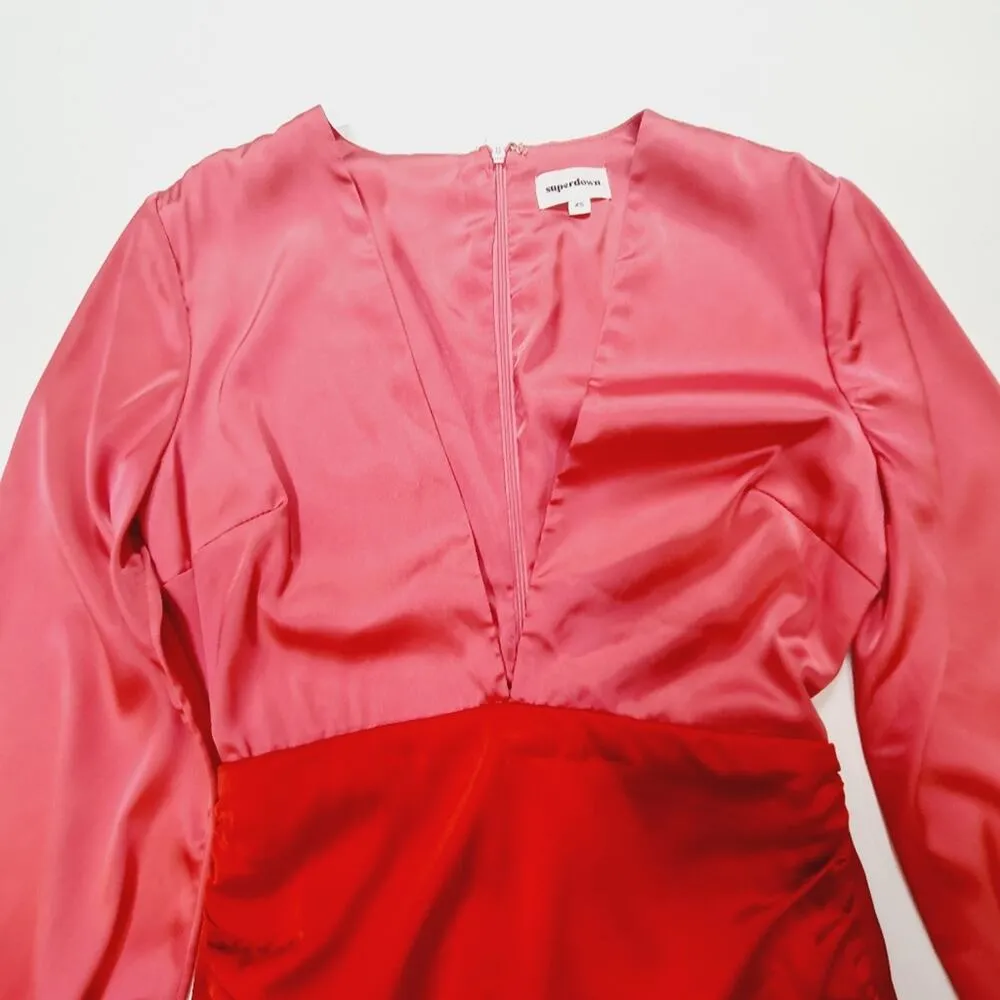 superdown  Cheyanne Deep V Dress XS - Image 6