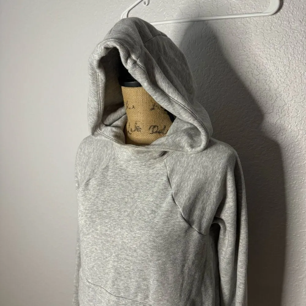 Athleta French Terry Pique Hoodie Heather Grey Size XS Oversized Gym Athletic - Image 2