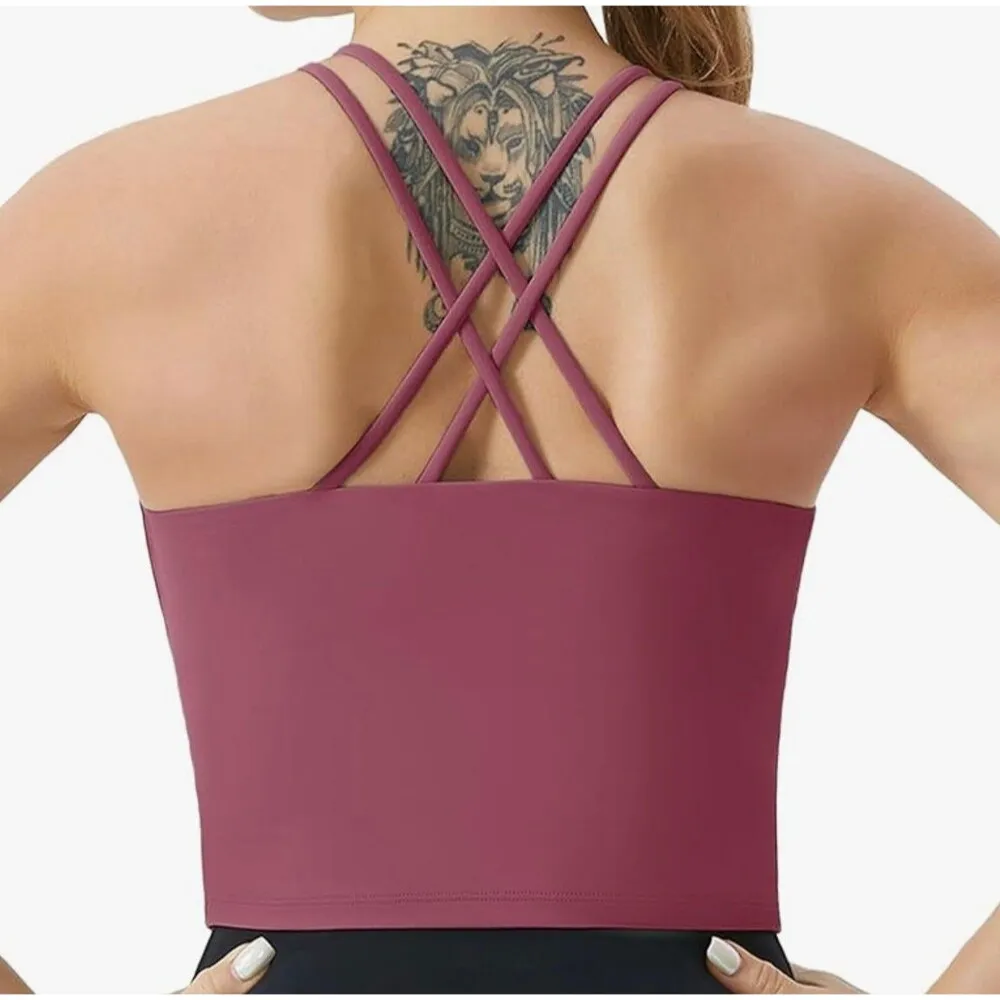 THE GYM PEOPLE Cross Back Sports Bra Size XL New With Tag - Image 2