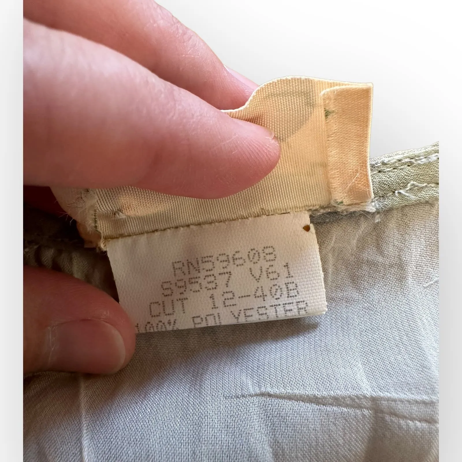 Bonnie Strauss‎ Vintage Chiffon lined Blue Green Floral Maxi Sundress Size 8 - Image 6