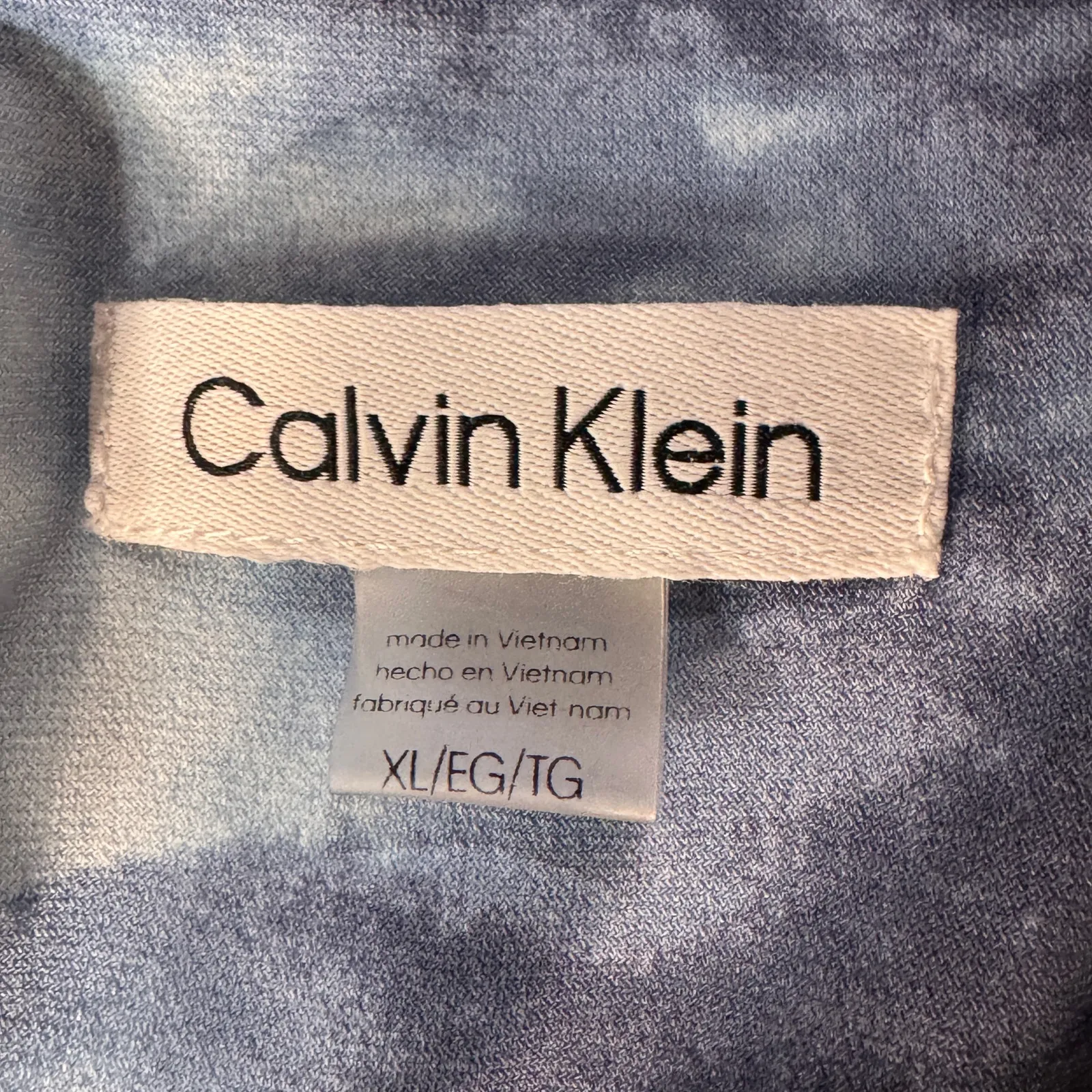 Calvin Klein X-Large Top Sleeveless Stretch Pleated Abstract Keyhole Round Neck - Image 8