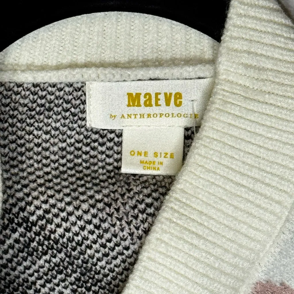 Maeve Anthropologie Rose Cropped Cardigan One Size NWT - Image 4