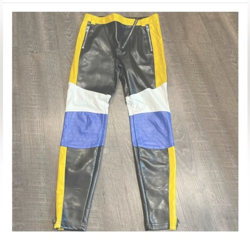 Dolls Kill color block faux leather pants - Image 3