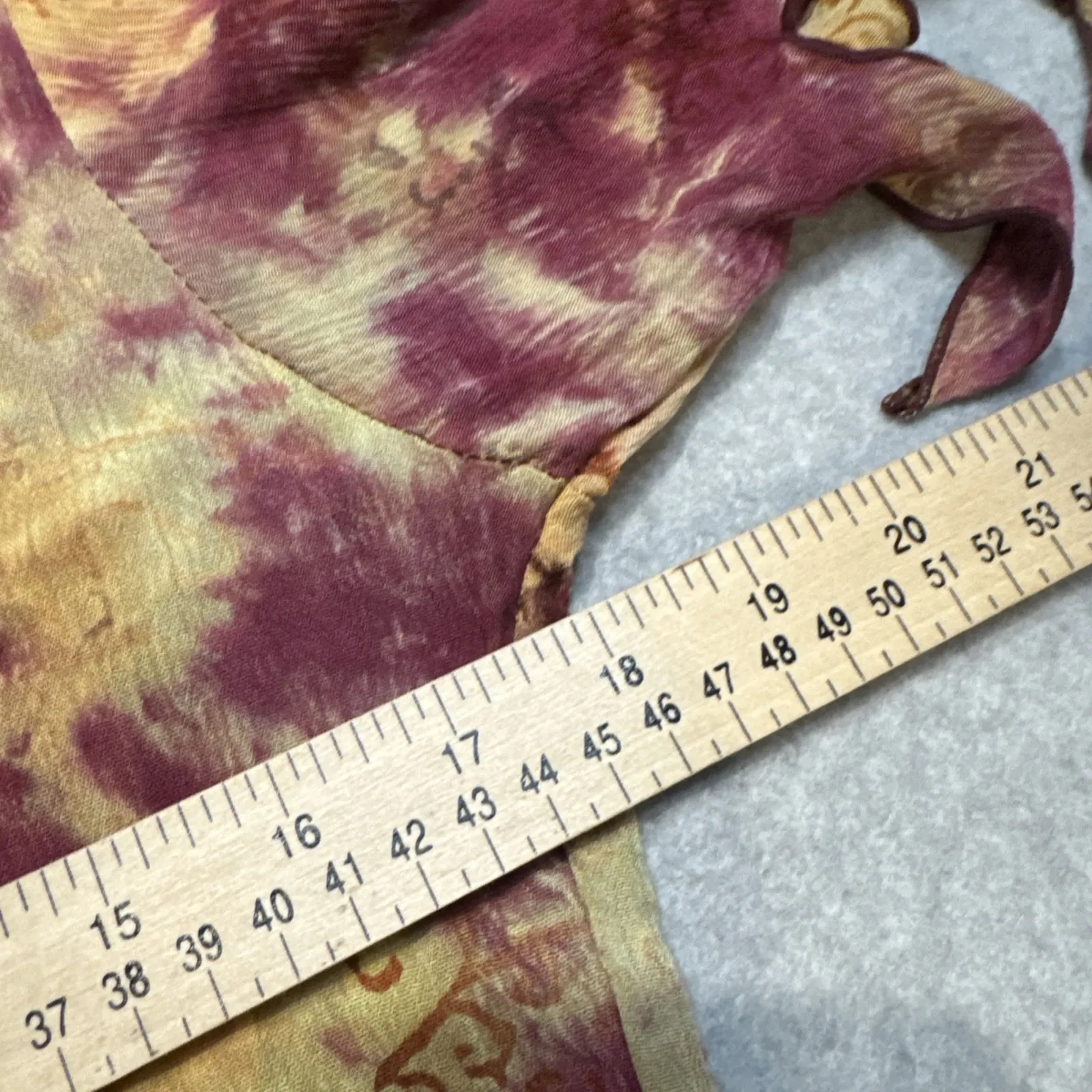 Mystery Design Dress Womens Small Pink Tan Tie Dye Fairy Pixie Boho Festival - Image 13