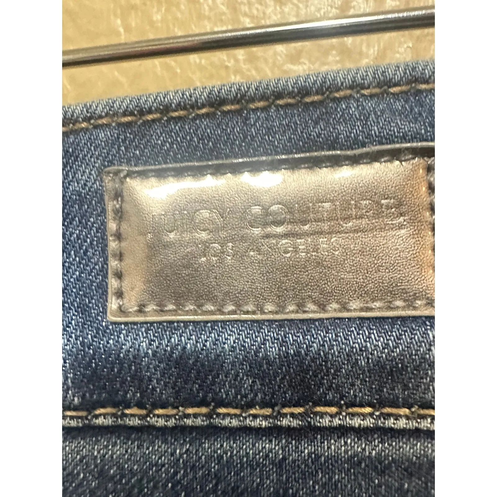 Juicy Couture‎ Womens Size 4 Denim Jeans Blue Skinny Dark Wash - Image 6