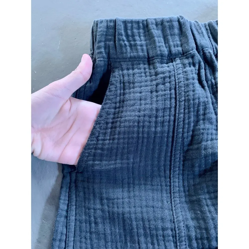 Madewell Womens Gray Gauze Cotton Comfy Shorts XXS - Image 6