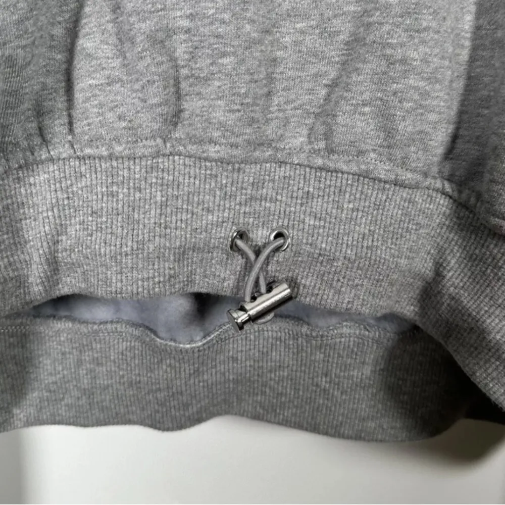 For Love & Lemons Gray Cropped Hoodie Sweatshirt & Joggers XL Set New VS FLL NWT - Image 7