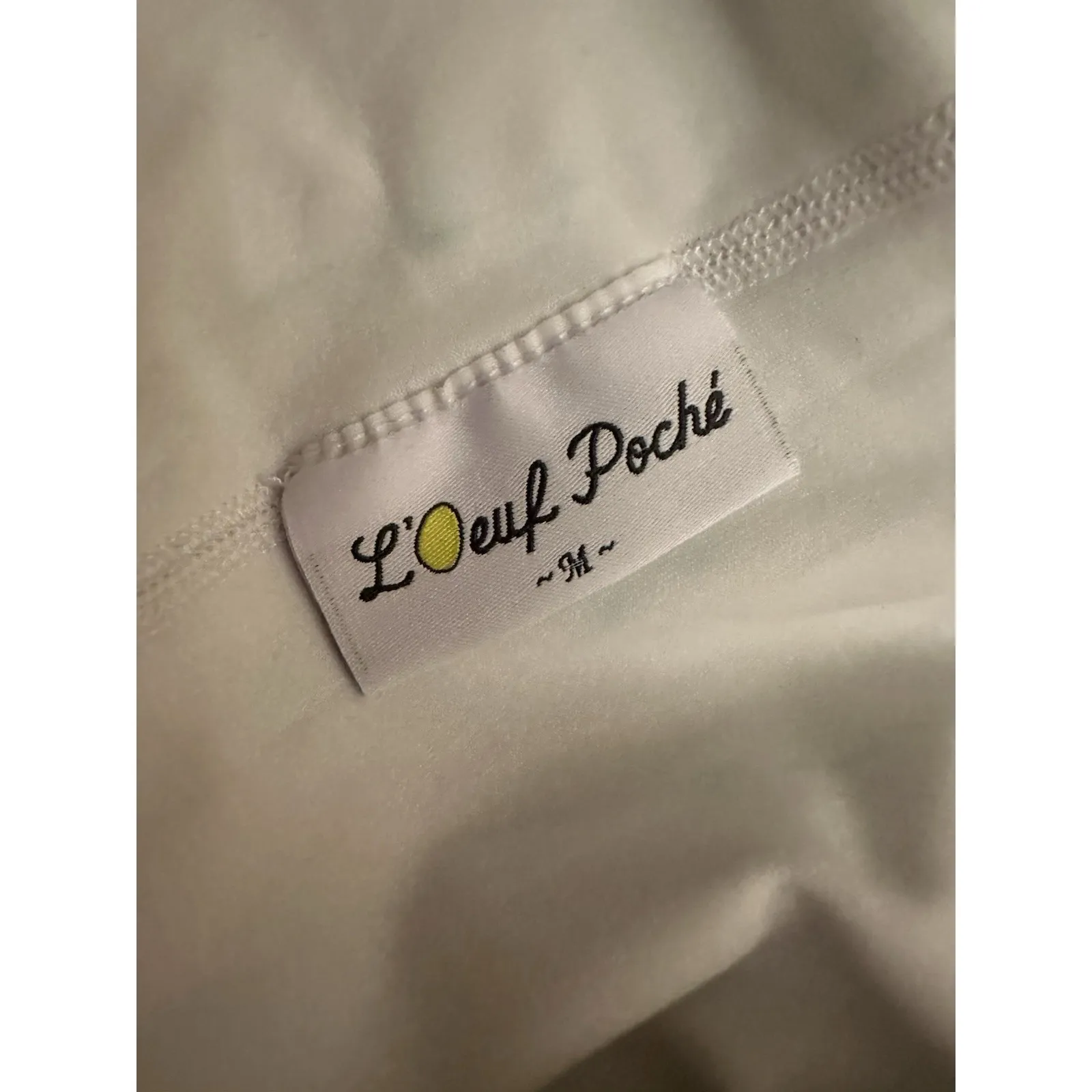 L'Oeuf Poche Skirt Womens Medium Lined‎ Skort White - Image 5