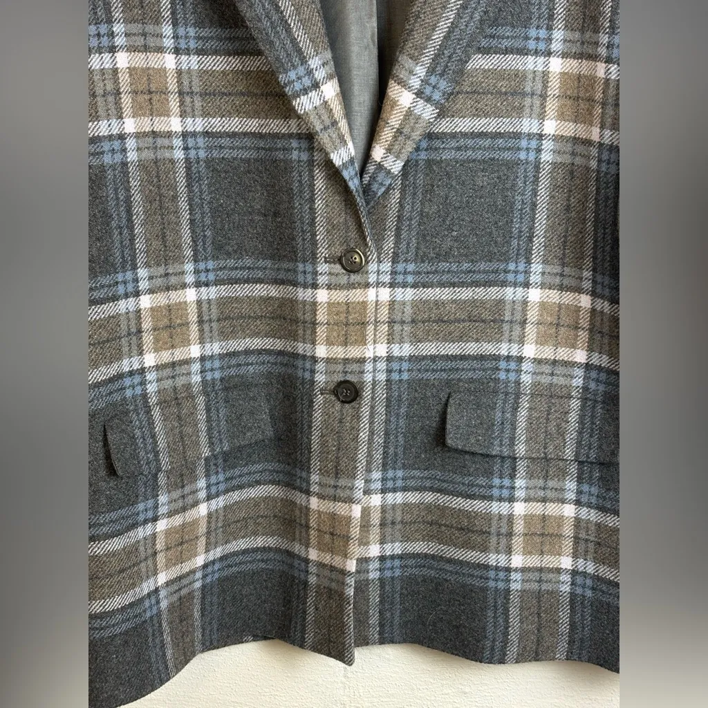 Pendleton Woolen Mills Women’s Wool Cozy Formal Classic Flannel Blazer Sz Large - Image 3