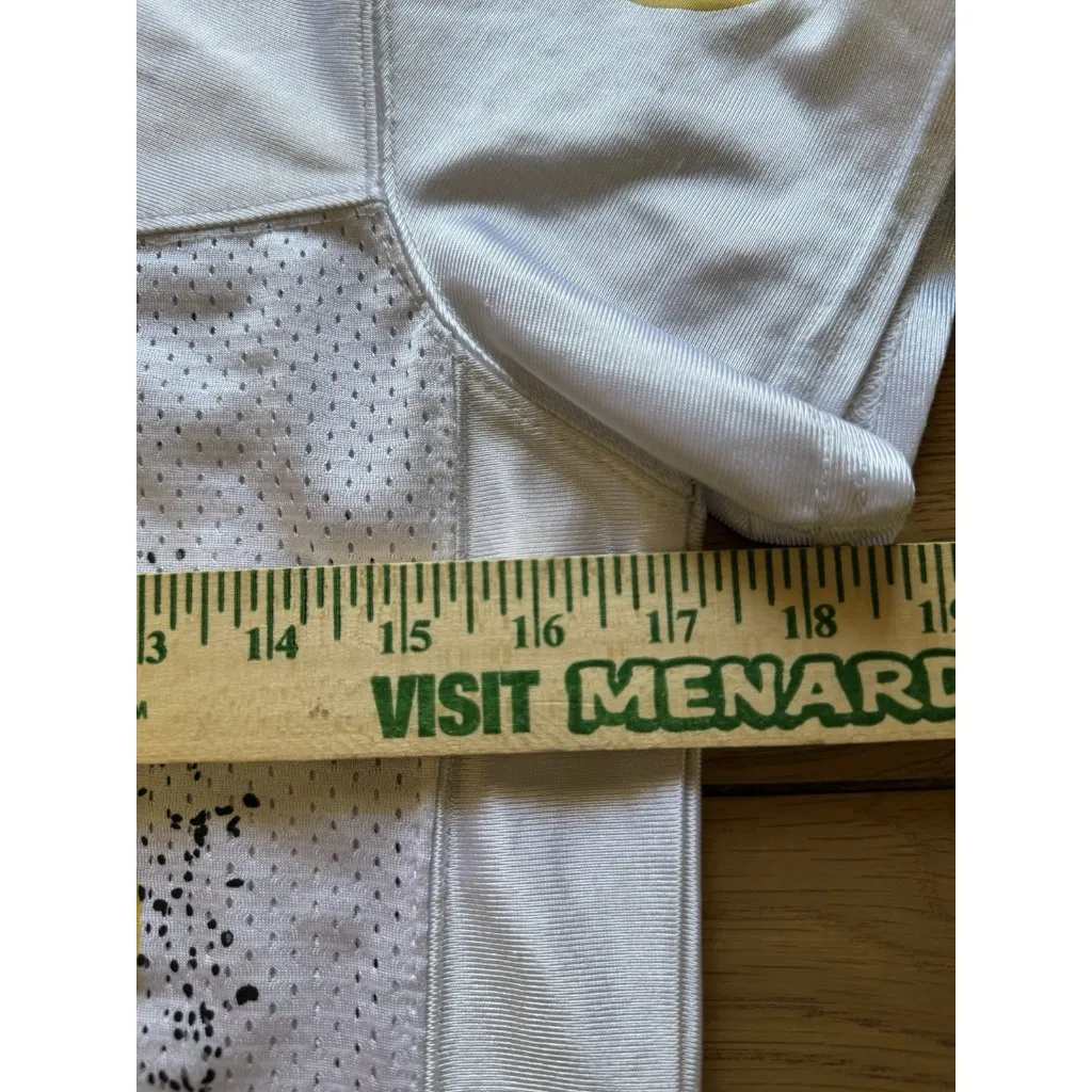 Reebok‎ Green Bay Packers NFL Team Apparel White Jersey Women Size Measured - Image 5