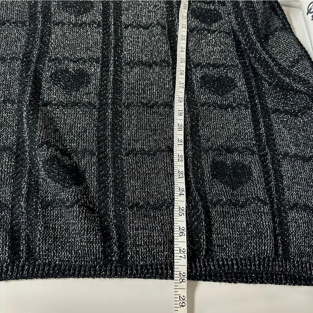 VTG Metallic Heart Sweater - Image 9