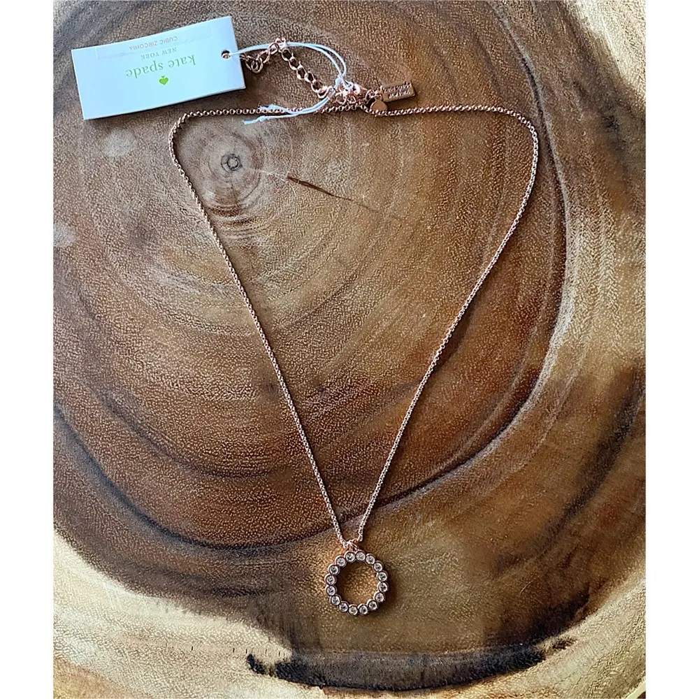 NWT Kate Spade CZ Open Circle Pendant Necklace - Image 5