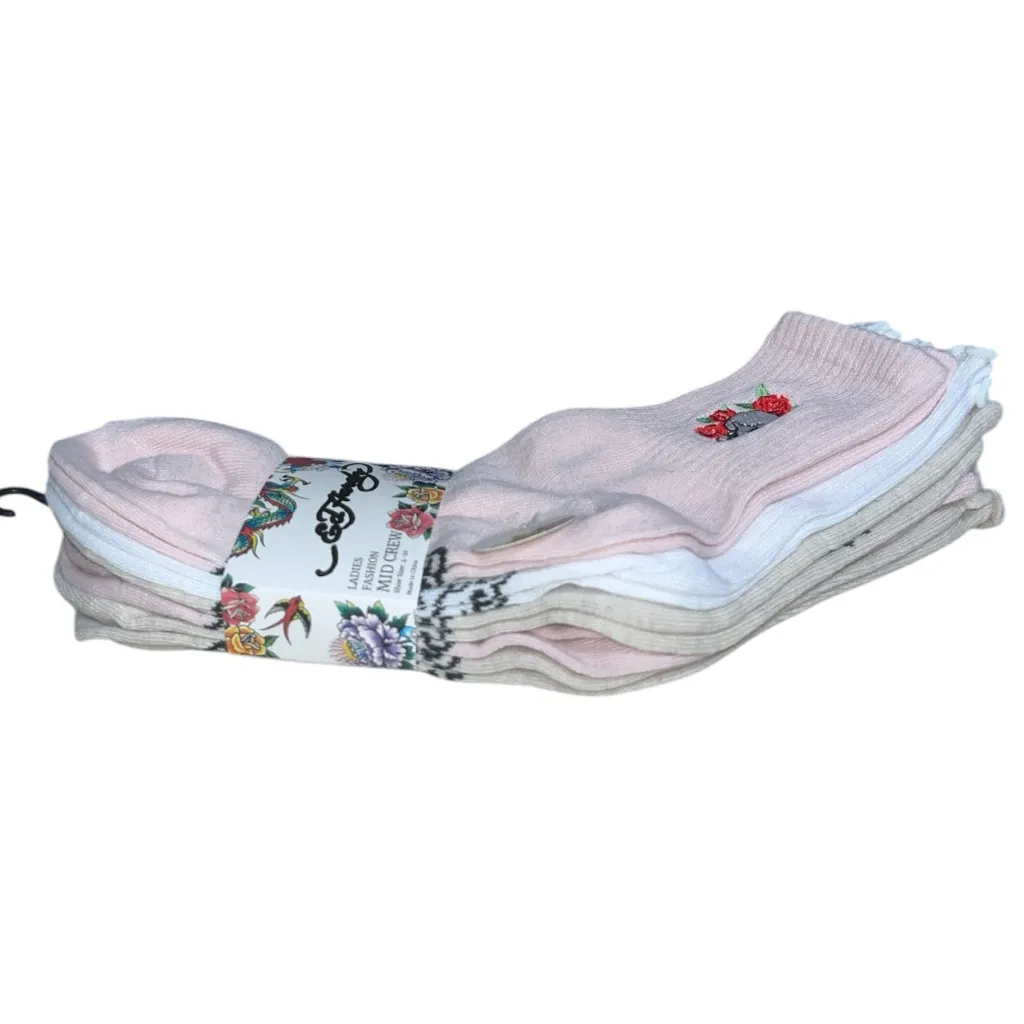 Ed Hardy 5-Pack Mid Crew Socks - Image 2