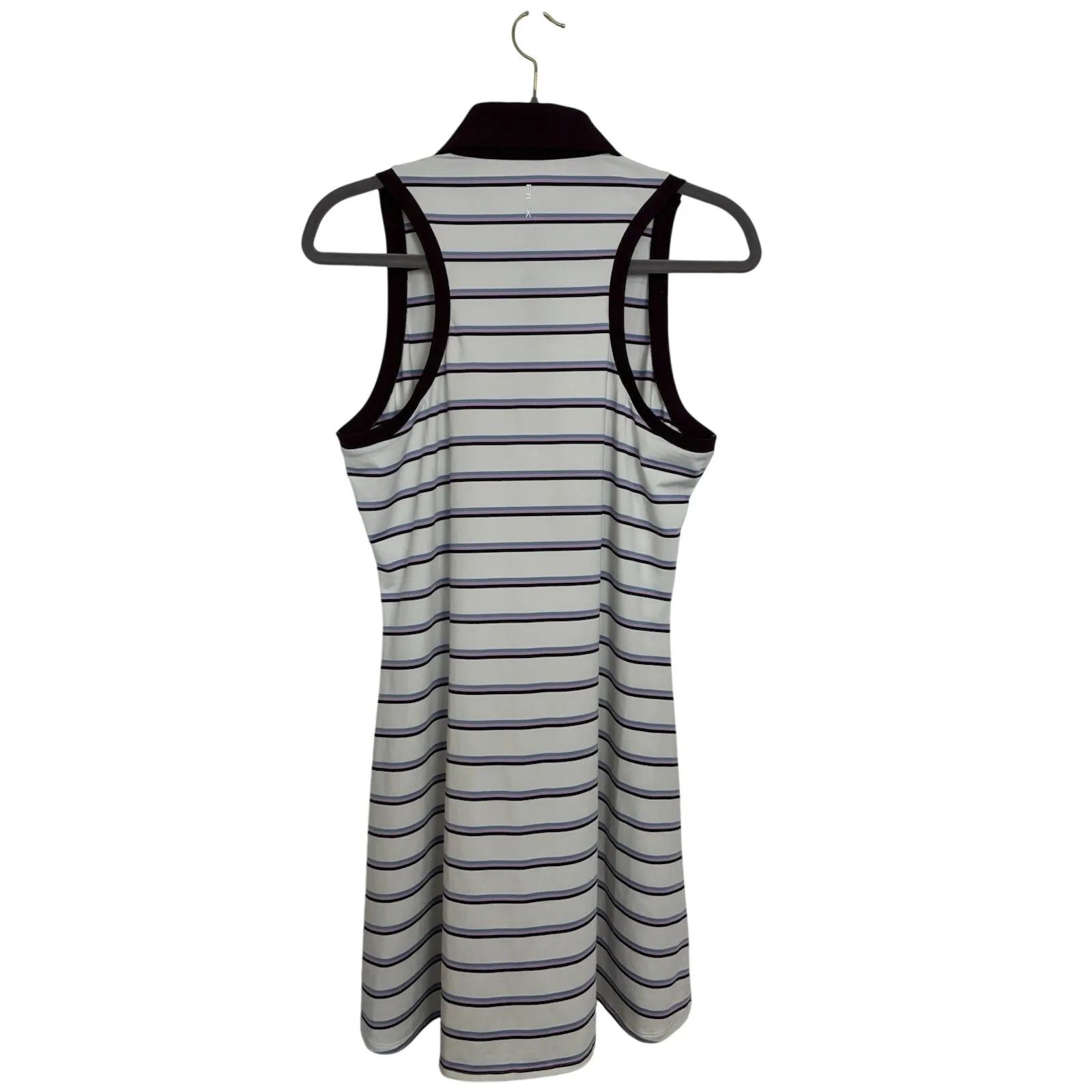 RLX Ralph Lauren Striped Sleeveless Polo Golf Dress Size Large Pickeball Preppy - Image 3