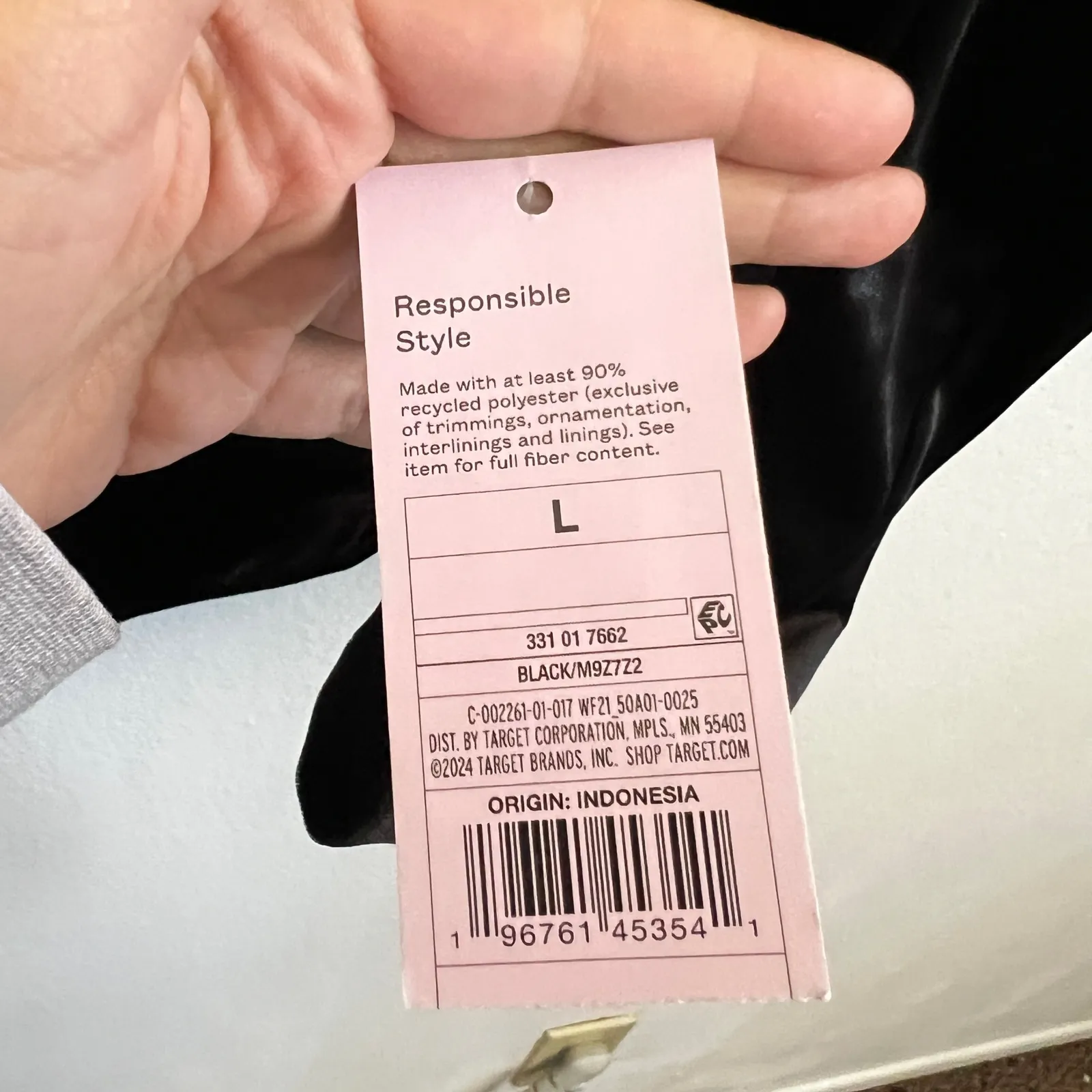 Black Velvet Long Sleeve Top Whimsigoth 90s Gothic Grunge Witchy Large - Image 4