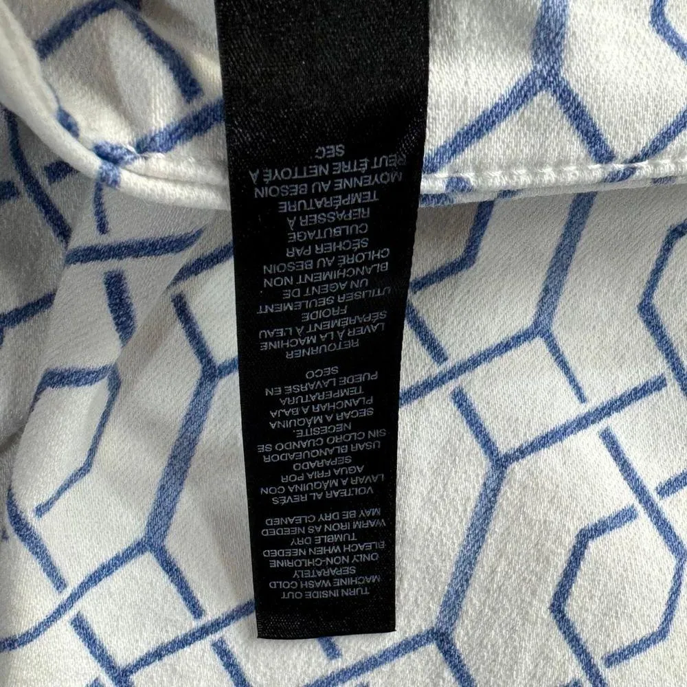 Chico’s SZ 2 (Large/12) So Slimming Girlfriend Crop Jeans Trellis Tile Hi-Rise - Image 10