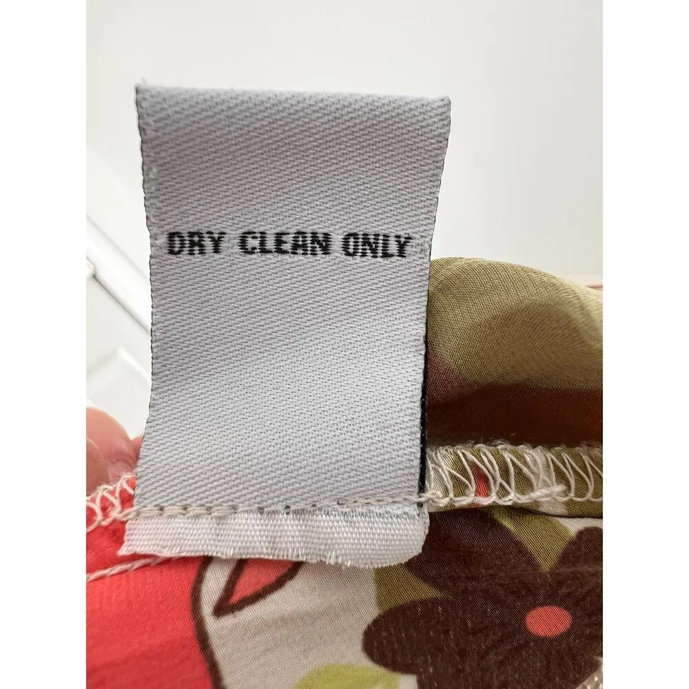 CAbi 100% Floral Print Open With Tie Front Kimono Top Medium - Image 8