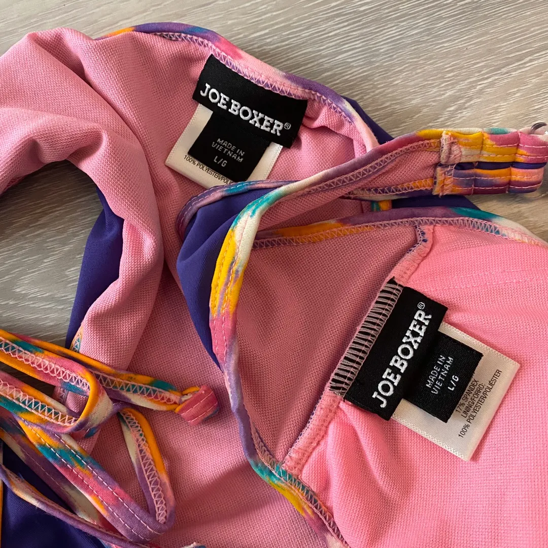 Purple Butterfly Swimsuit Bikini Set - Image 3