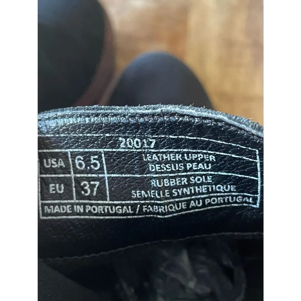 Antonio De Faria Suede Leather Chelsea Boots Platform Lug Sole Black Womens 6.5 - Image 5