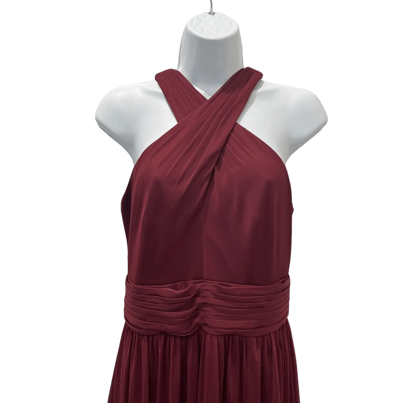 Celebrate DB Studio Full Length Bridesmaid Dress Wine Size 8 Prom Wedding Red - Image 2