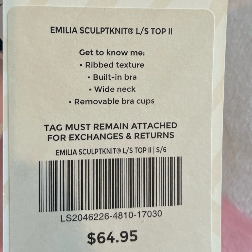 NWT Emilia Size Small SculptKnit Long-Sleeve Square Neck Line Top II Navy Blue - Image 6