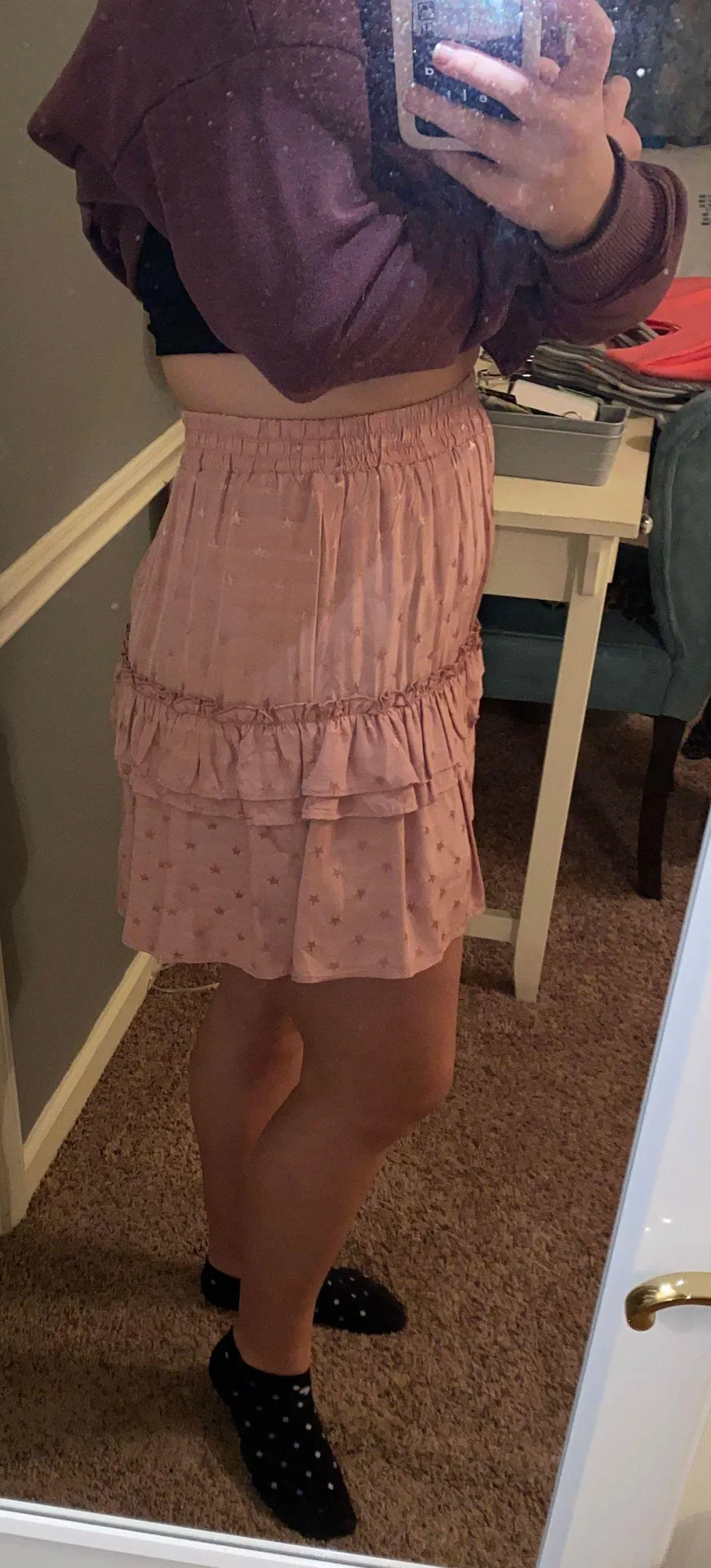 Star Flared Mini Skirt Size M - Image 2