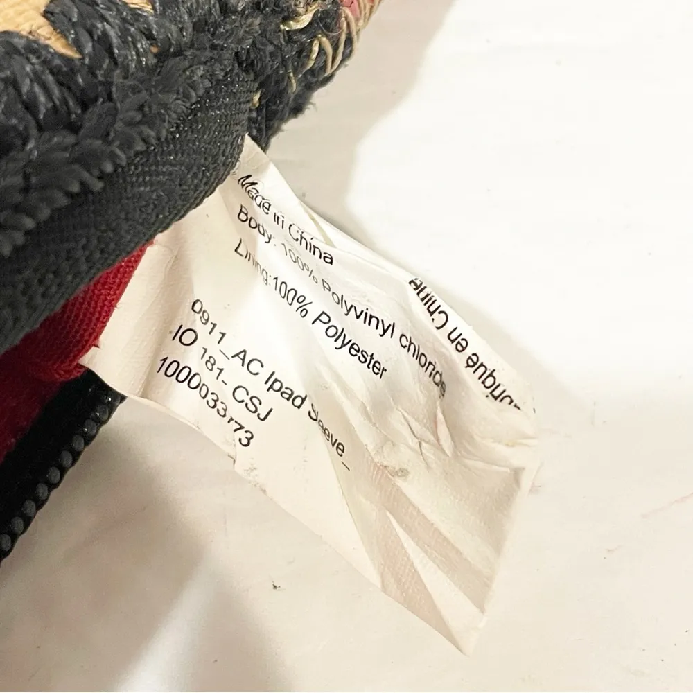 Sakroots Vinyl Multi Color Floral Full Zip IPad Sleeve - Image 4