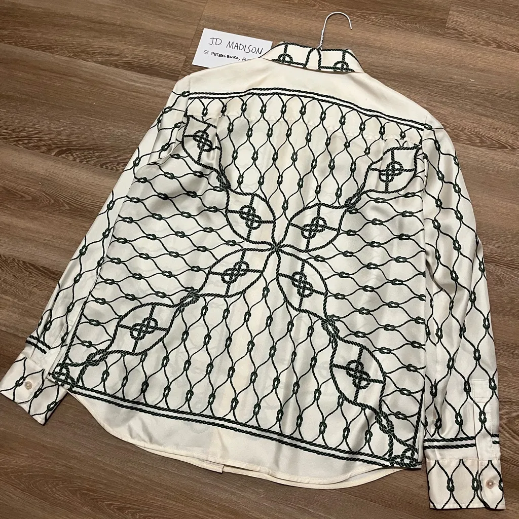 Tory Burch knot-print silk shirt - Image 5