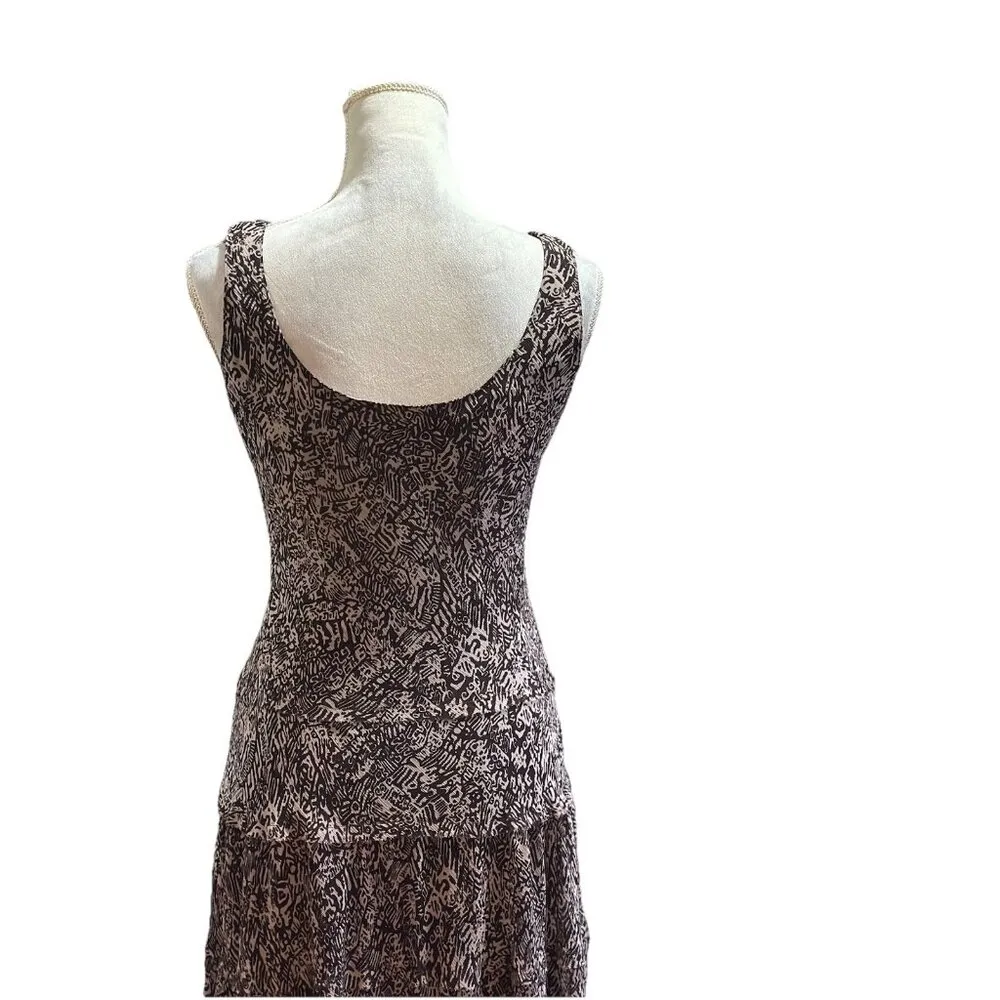 Jones New York Slip Dress Multi-Tiered Scoop-Neck Cottagecore Layered Whimsigoth - Image 6