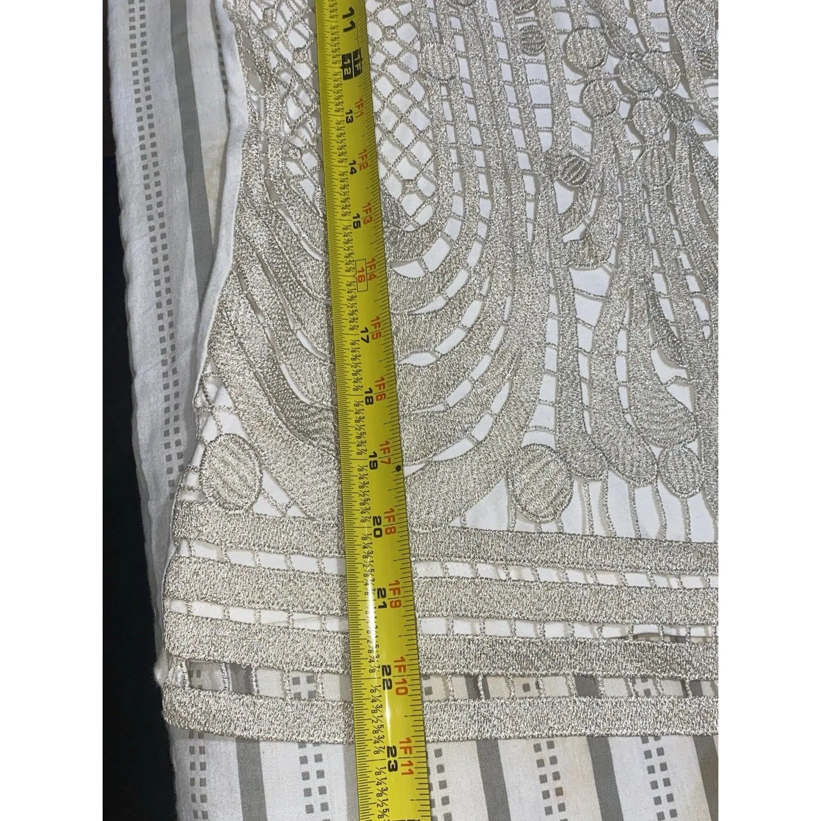 Express Knit Tank Top Womens Gold Tan Metallic Top XSTP - Image 12