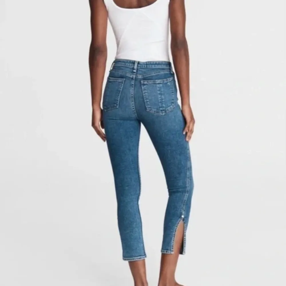 rag & bone Nina High-Rise Skinny Jeans 27 Denim Bridle Trail‎ - Image 3