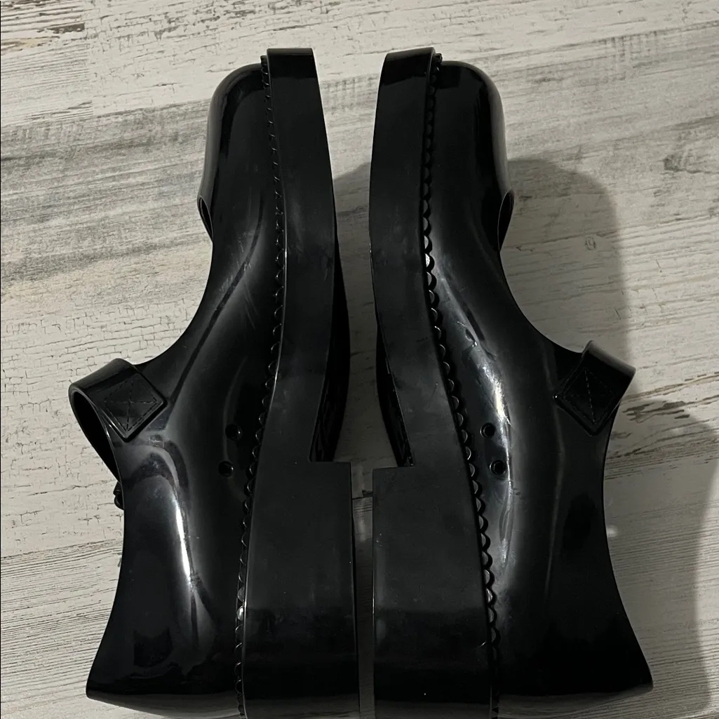 Melissa Black Patent Mary Jane Dress Shoes Size 6 - Image 8