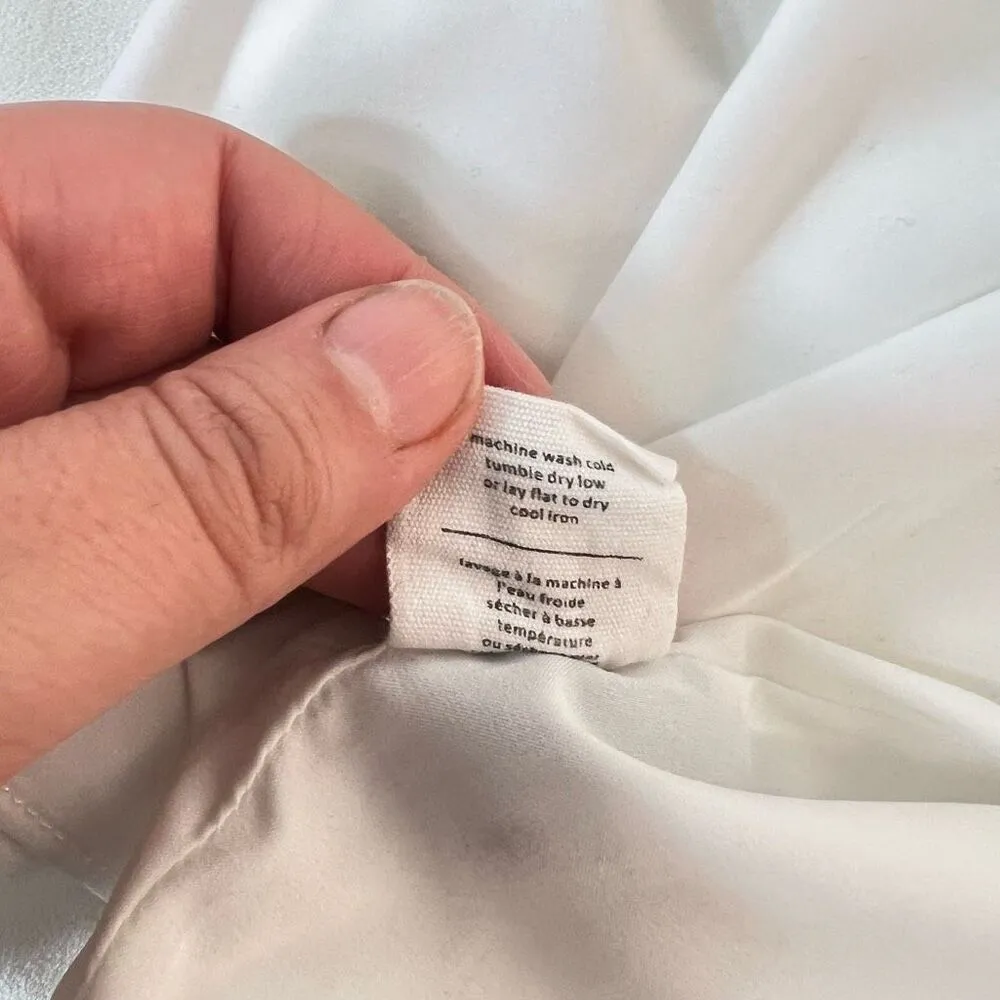 Oak & Fort white sleeveless midi dress size large - Image 9