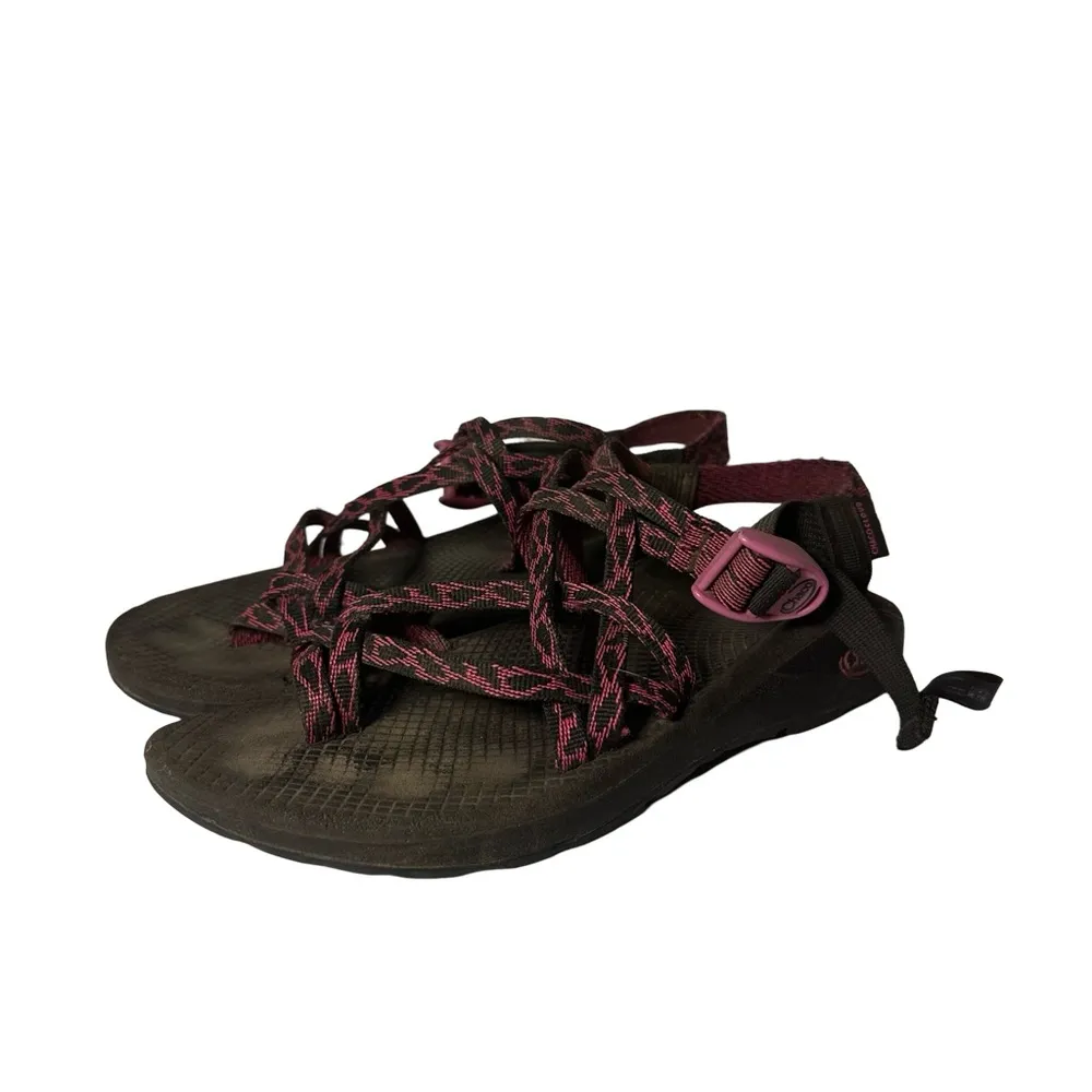 Chaco Womens ZCloud X2 Foliole Magenta Pink Black Sport Sandals Shoes - Image 5