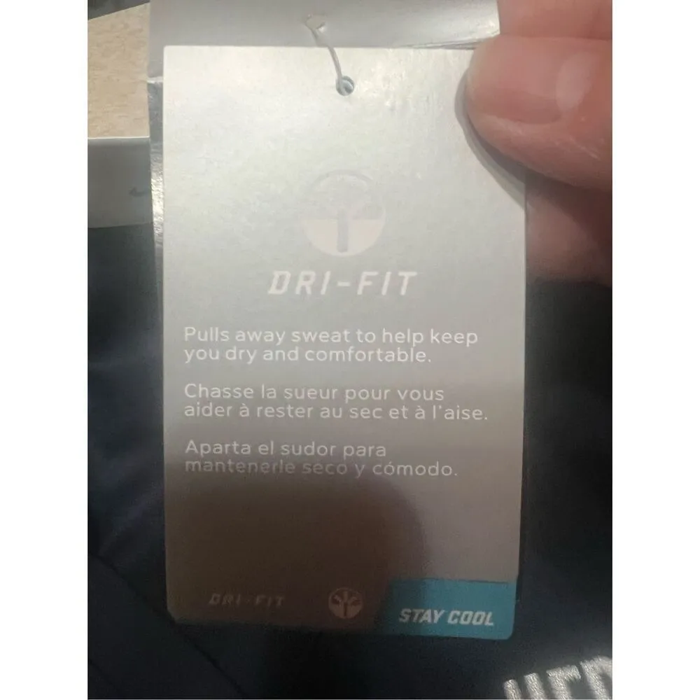 Nike Hersey Womans Dri Fit V Neck Collard Golf Top Navy Sz XXL NWT - Image 4