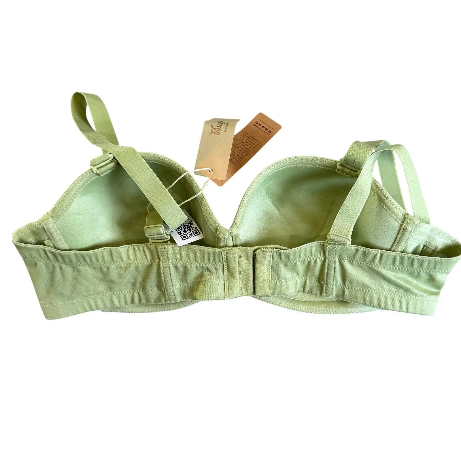 Wingslove Green Strapless Bra 40B Adjustable Convertible Comfort‎ Smooth Size undefined - Image 8