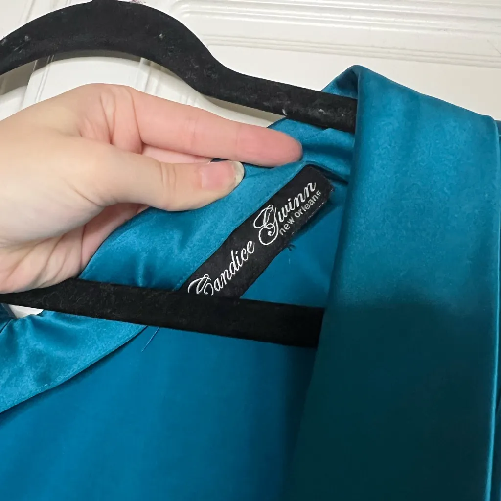 Candice Gwinn 50s Retro Pinup dress Blue Size XS - Image 6