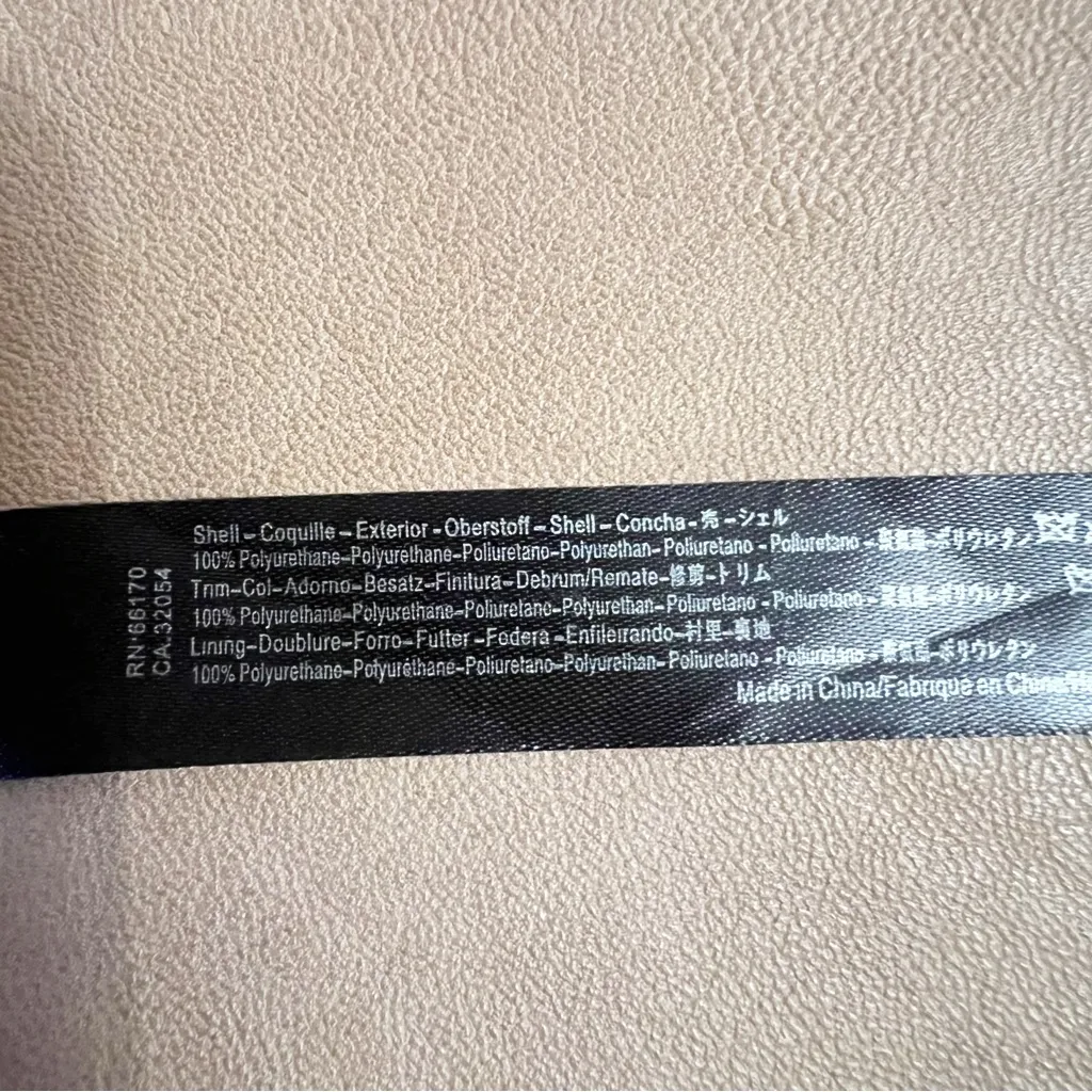 Anthopologie Tia Slouchy Bucket Faux Leather Shoulder Bag Beige Color - Image 9