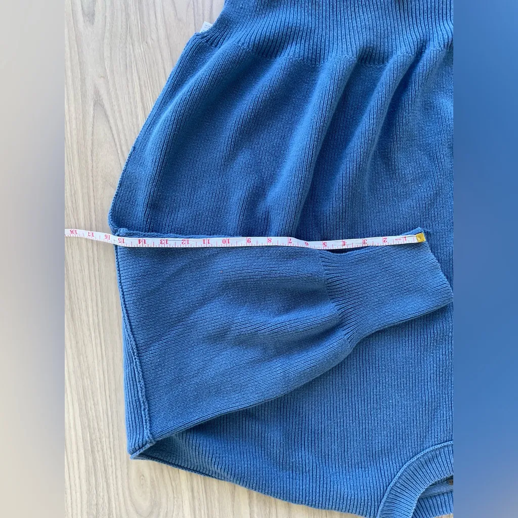 Free People Blue Cowl Neck Sweater - Image 10