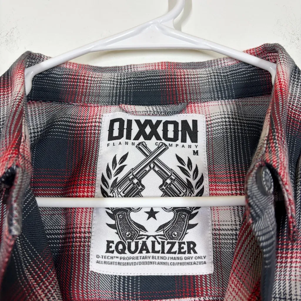 NWT DIXXON Women’s Equalizer Flannel Size Medium Red - Image 5