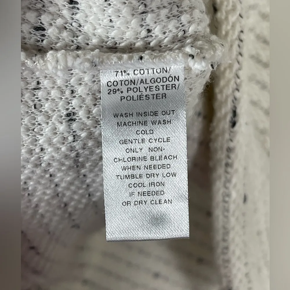 Loft Boatneck Ivory Cream  Speckled Black Long sleeve Women’s Sweater Sz M NWOT - Image 8