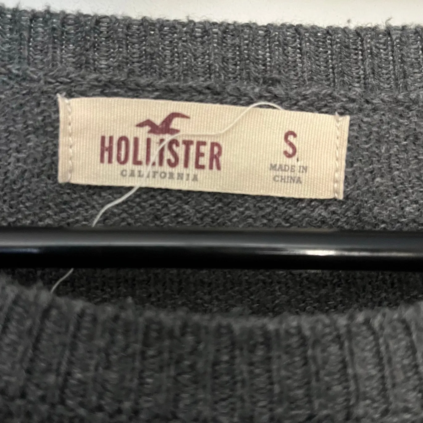 Hollister Elephant Sweater Sz Small Dark Knit Y2K Boho Cozy Soft Preppy Indie - Image 8