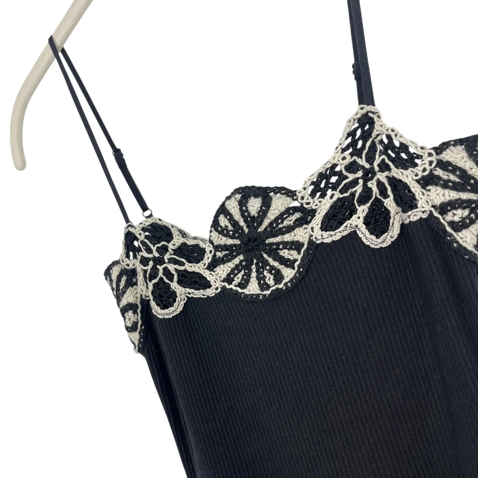 J.Crew Crochet mixy dress Black Size XXS NWT Modern Boho Minimal Capsule Beach - Image 7