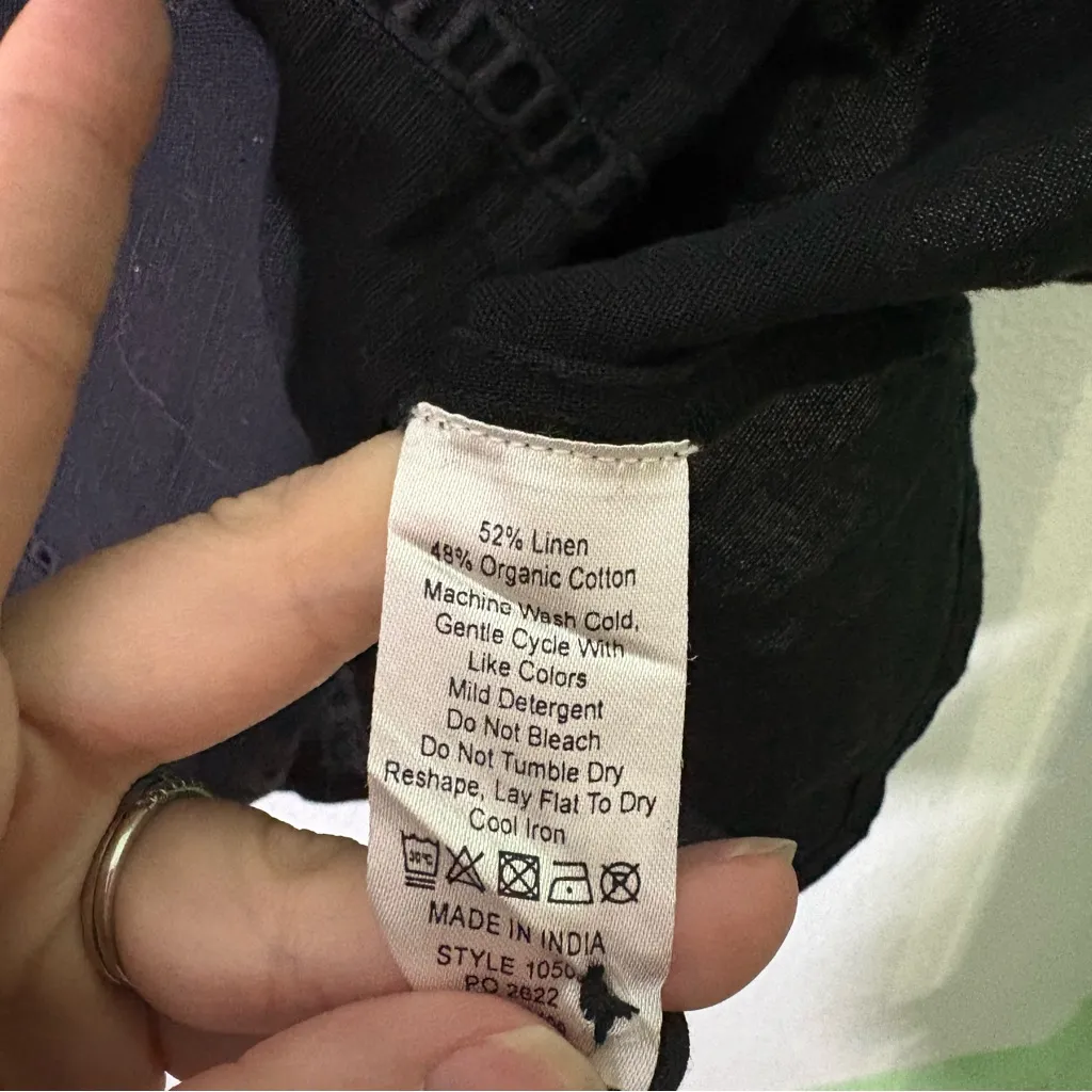 Amour Vert NWT Linen Blouse Tank Top Size Large linen cotton blend - Image 4