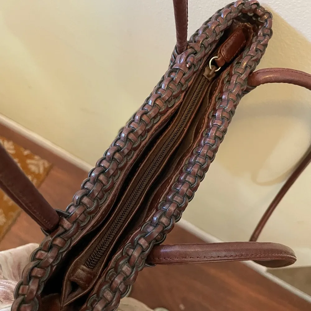 Vintage Nine West Woven Shoulder Bag - Image 4